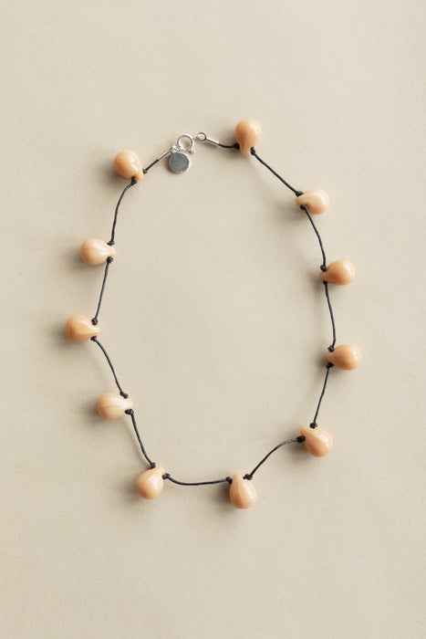 Noue Necklace - Beige/Black