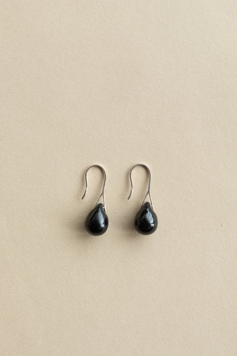 Gota Mini Earrings - Black