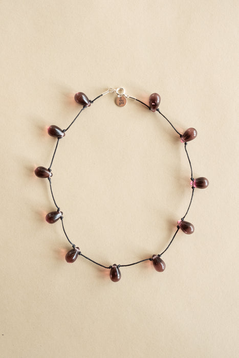 Noue Necklace - Purple/Black