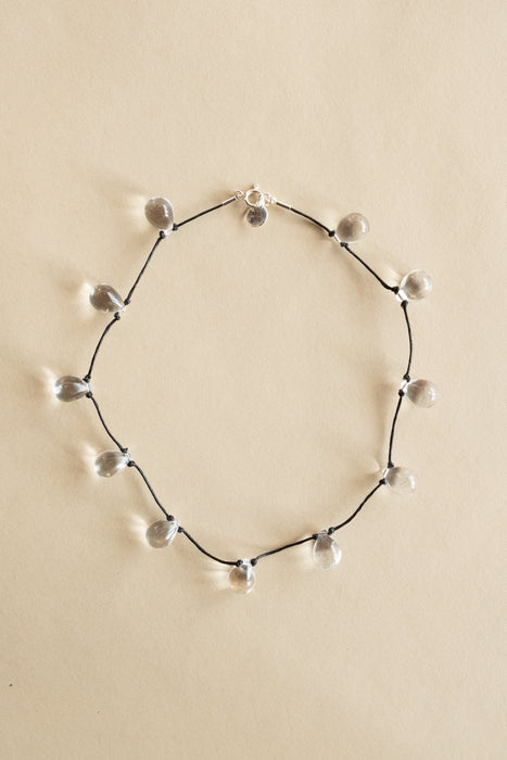 Noue Necklace - Clear/Black