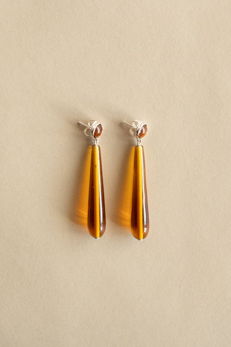 Maryam Earrings - Amber
