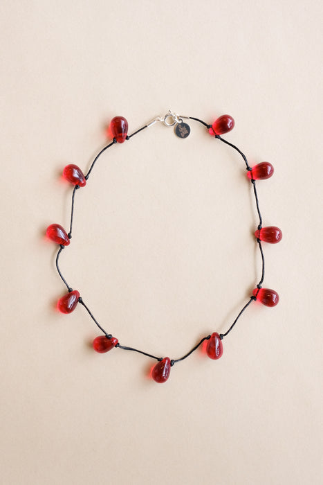 Noue Necklace - Red/Black