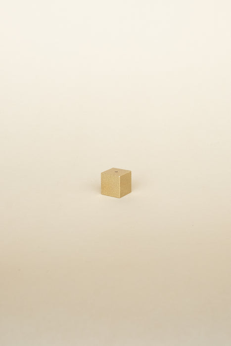 Cube Incense Holder - Gold