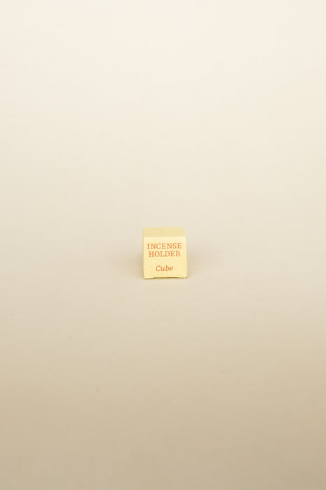Cube Incense Holder - Gold