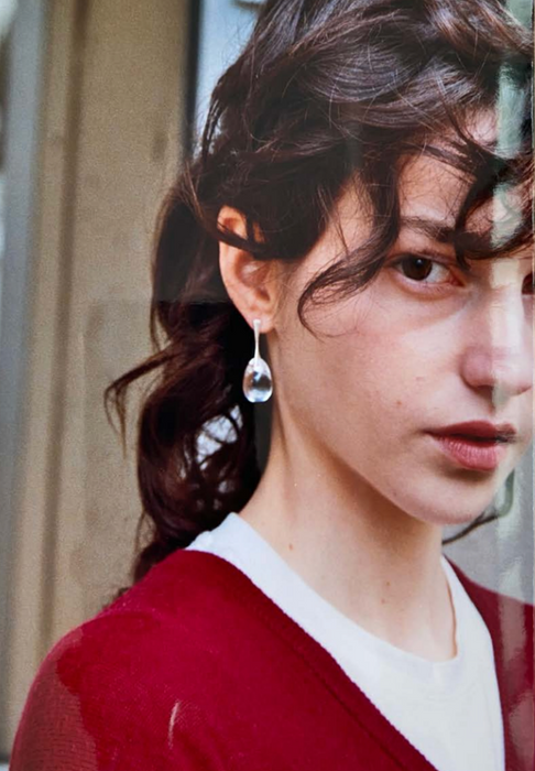 Gota Nail Earrings - Clear