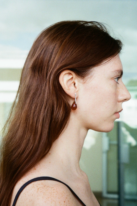 Gota Nail Earrings - Amber