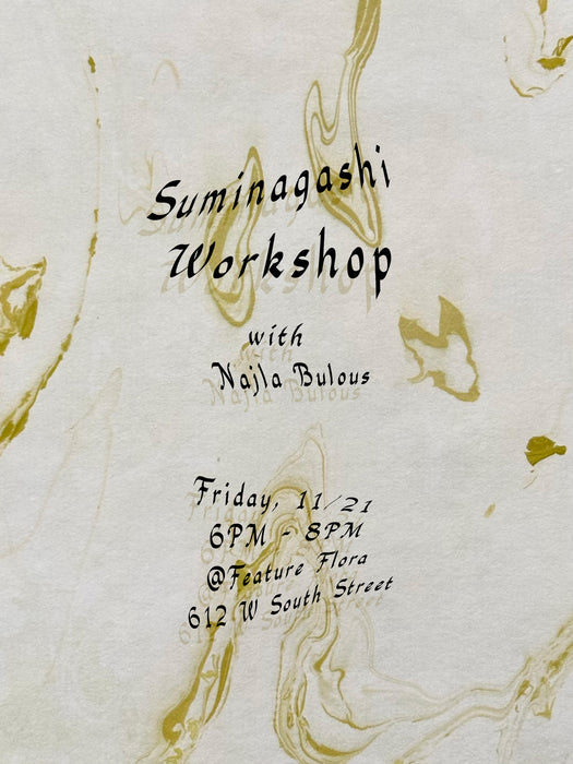 Suminagashi Workshop w/ Najla Bulous 11/21/25