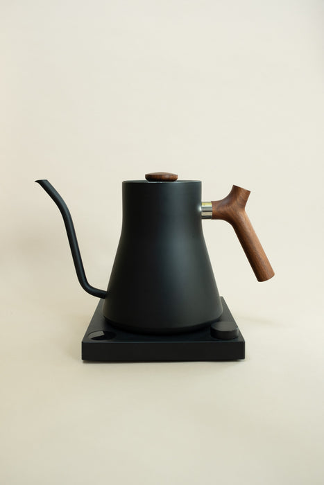 Stagg EKG Electric Kettle - Matte Black + Walnut