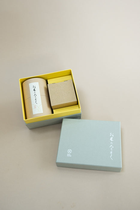 Rice Wax Candle Gift Box