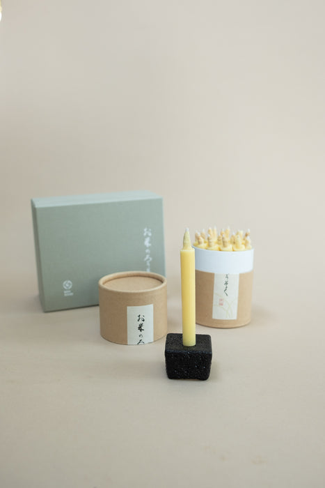 Rice Wax Candle Gift Box
