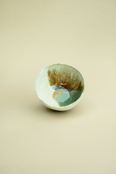 Chawan Matcha Bowl - White, Brown, Green