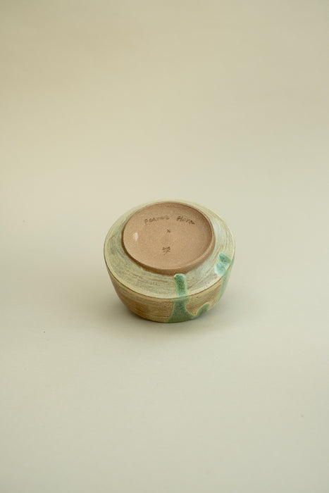 Chawan Matcha Bowl - Cream, Green