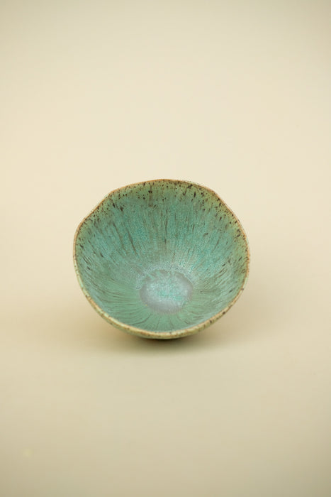 Chawan Matcha Bowl - Robin's Egg Blue, Rust, Beige