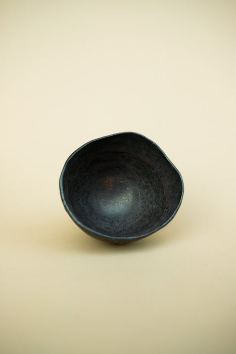 Chawan Matcha Bowl - Textured White, Brown, Black